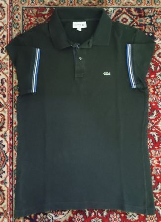 Poloshirt Lacoste FR-4 (M) Slim Fit  Polo noire Polo nera