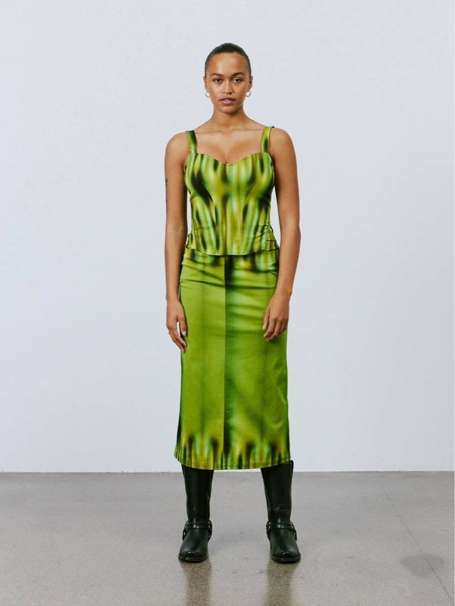 Camicette: HOSBJERG KHLOE LEEK - Bluse - Corsage Orginalpreis 105.- – Nuovo e nell'imballaggio originale da Zürich venduto da luxuryoutlet1 8