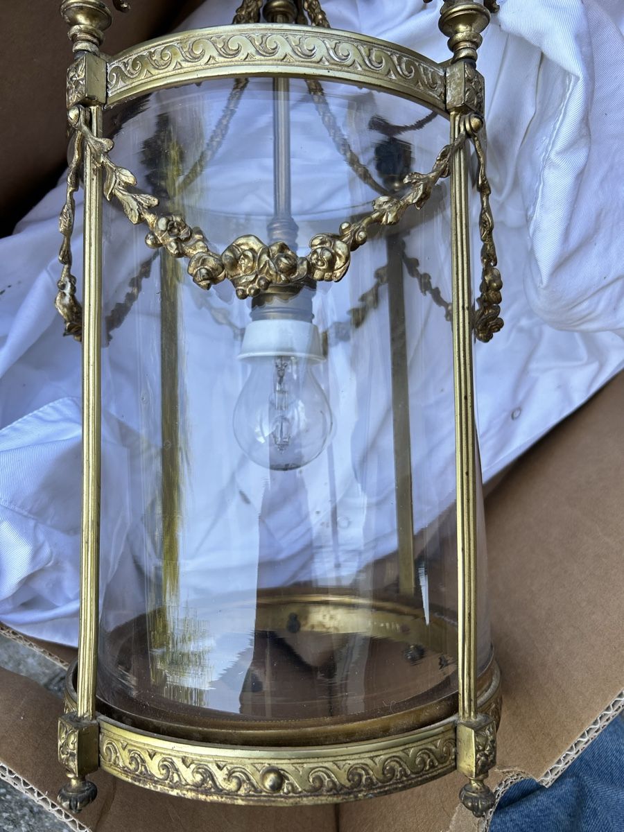 Lampen: Lampe en bronze doré ancienne  – Gebraucht aus Lully VD von Garance040 7