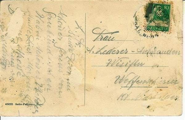 Cartoline postali: Tiefenkastel GR  ca. 1920 mit Altersspuren  Bug – Usato da Ennetmoos venduto da Ambuman 1