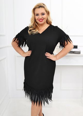 Elegantes schwarzes Kleid 46 – neu mit Etikett – Plus Size