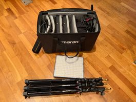 Amaran P60x 3-Light Kit inkl. Softboxen & Manfrotto-Stative