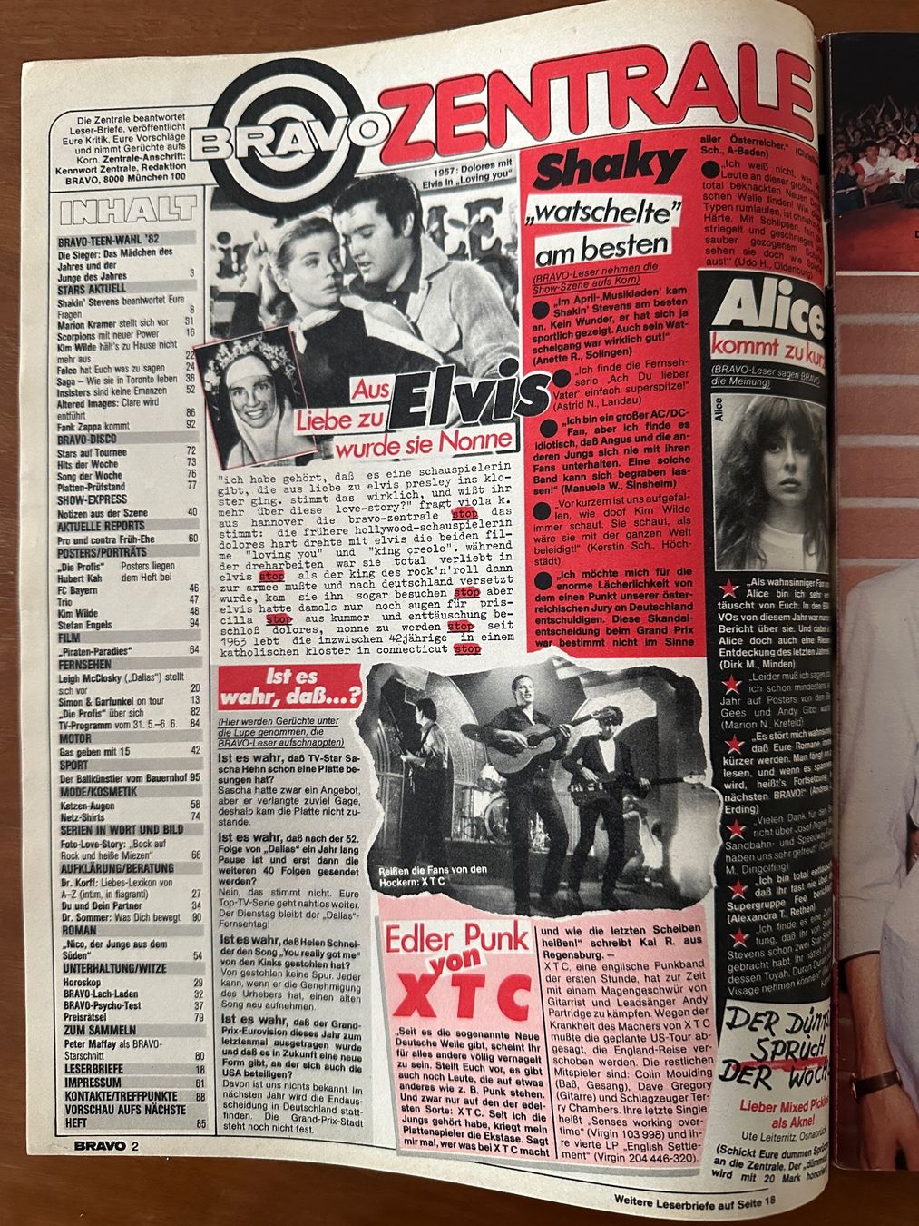 Riviste & Magazine: BRAVO 1982 Nr. 22 Hubert Kah – Usato da Zürich venduto da die_5djt 1