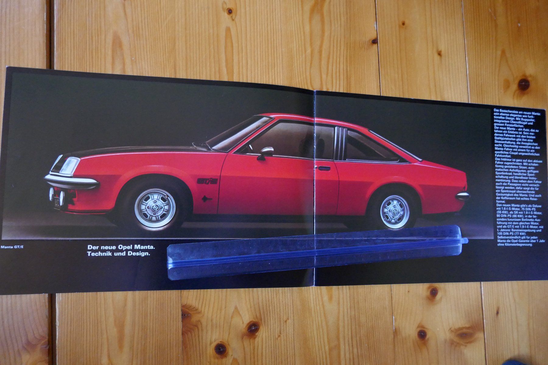 Opel Documenti: OPEL  Manta  Originalprospekt 1975 – Usato da Madiswil venduto da ML911 2