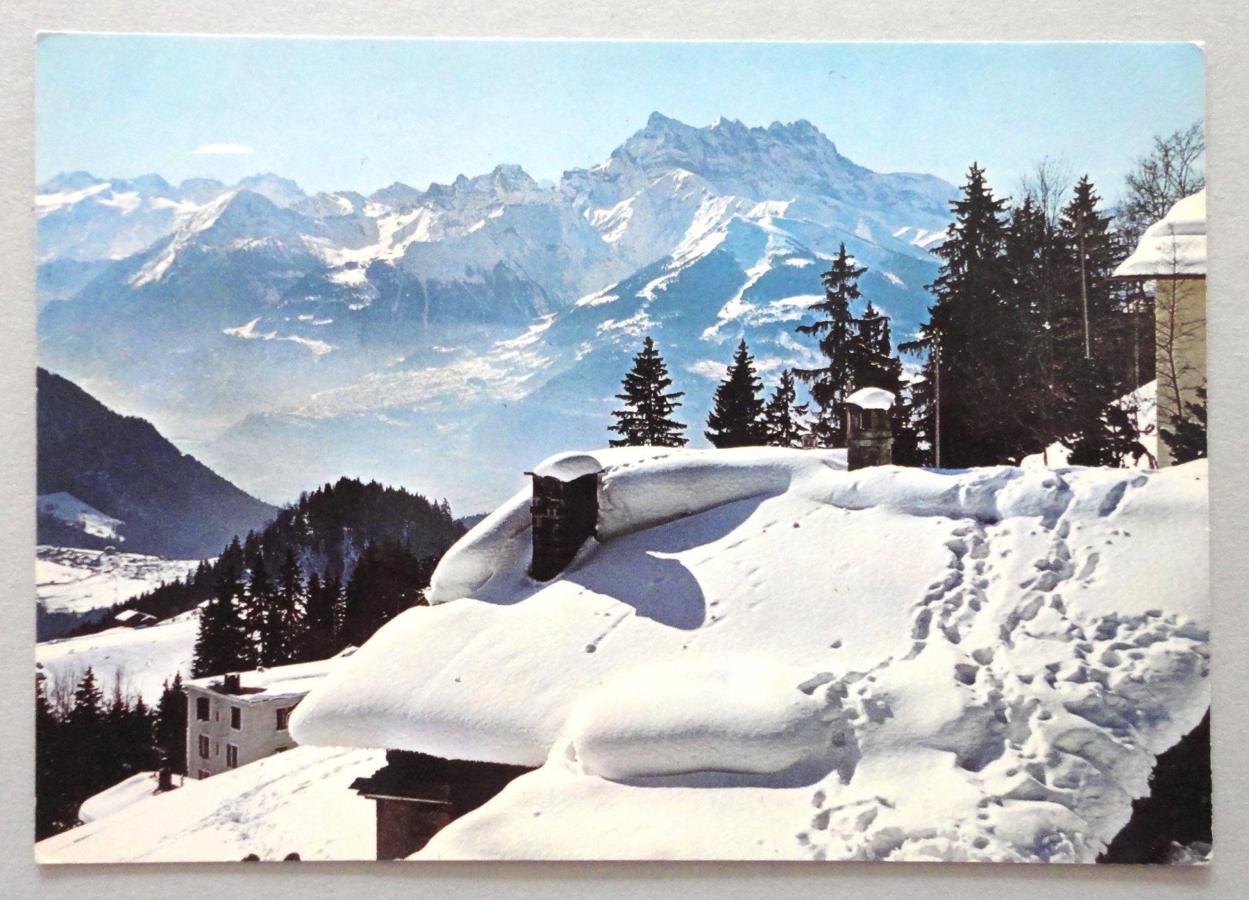 Cartoline postali: Leysin, Les Dents du Midi – Usato da Fétigny venduto da Billy2miny
