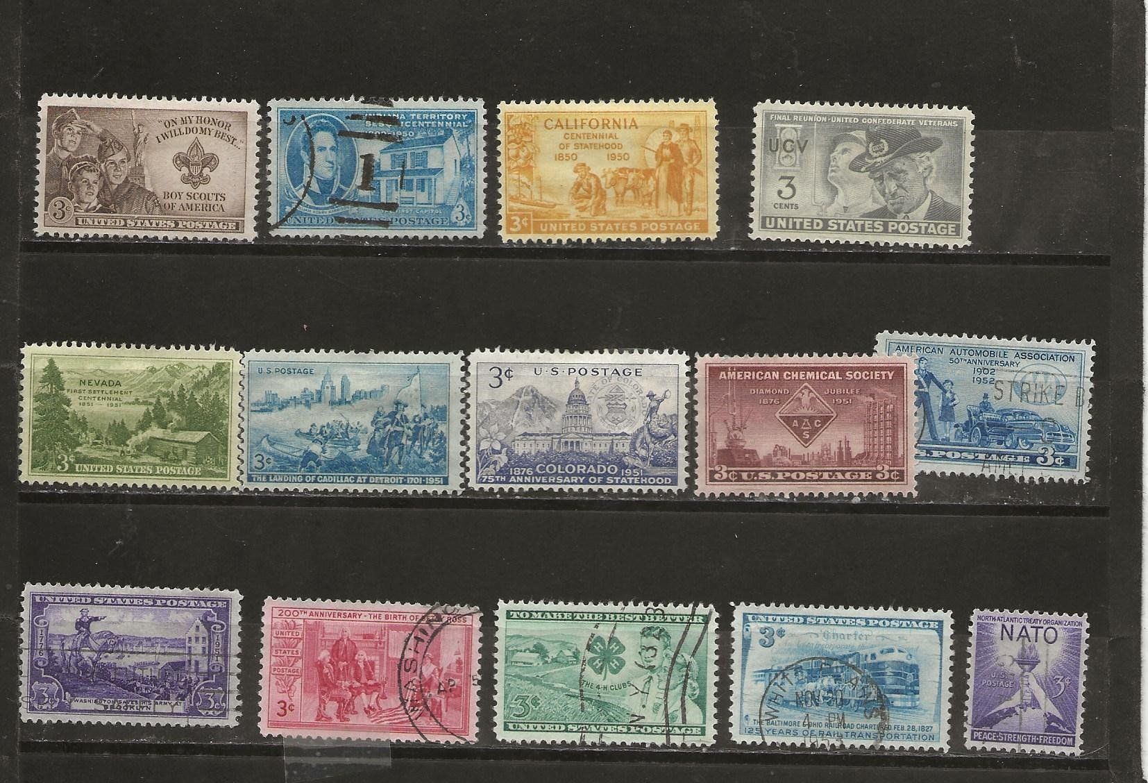 Alle Briefmarken: USA 1946 .... – Gebraucht aus Sion von PierreP01 3