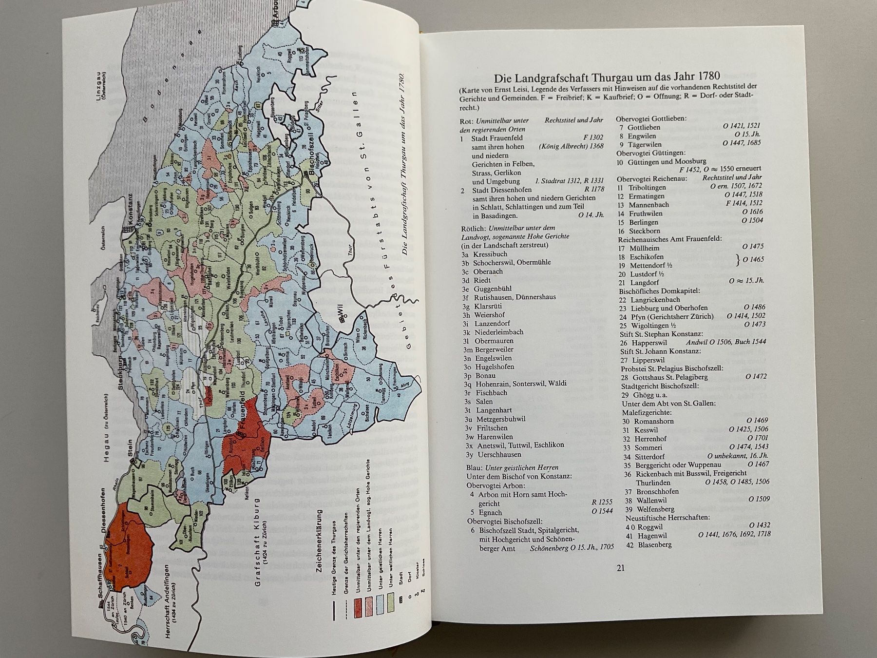 Libri: Geschichte des Kantons Thurgau: Band 1 – Usato da Bottighofen venduto da onyx42 5