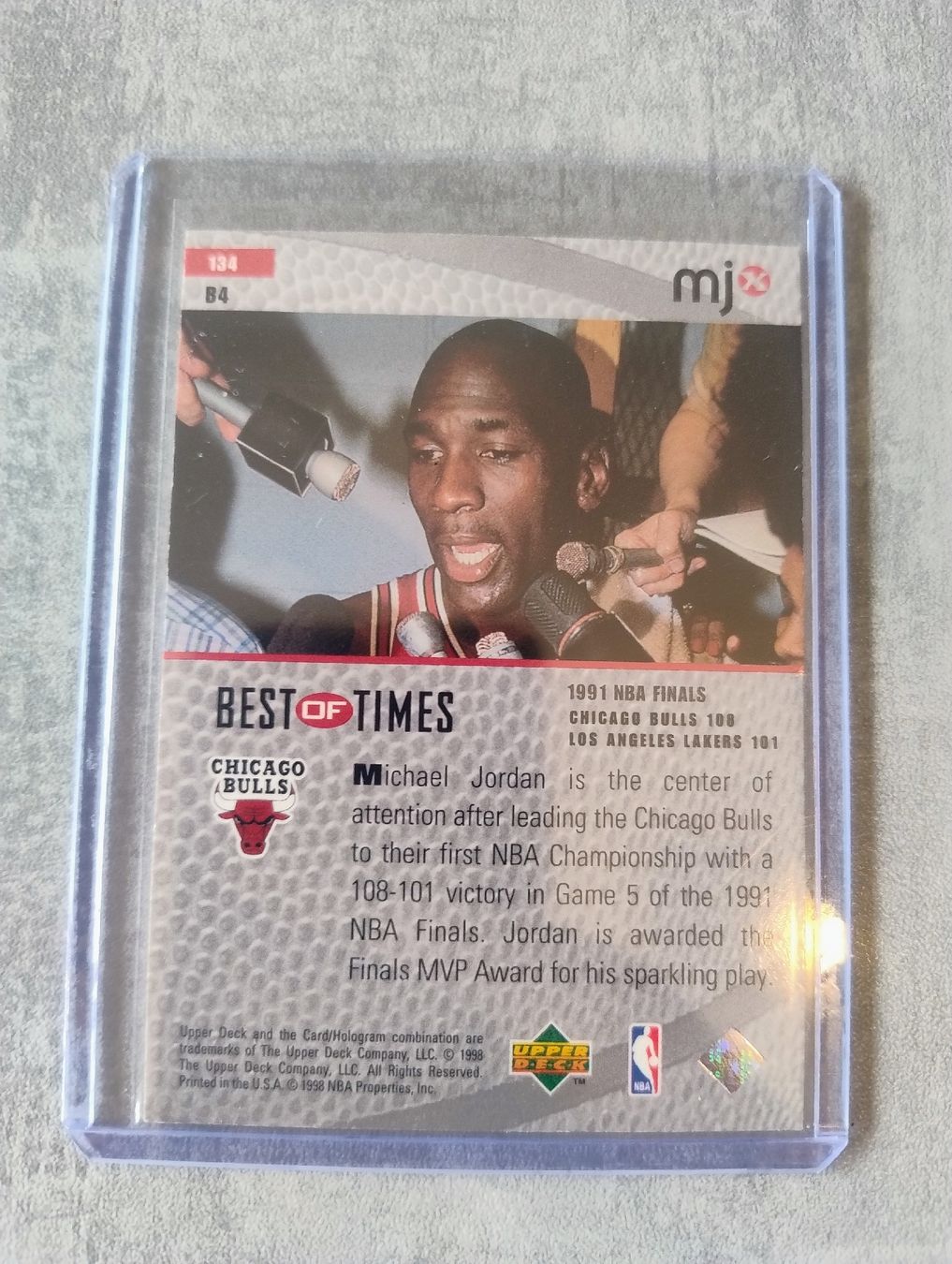 Nba Carte collezionabili: NBA 1998 Upper deck MJx Michael Jordan B4 – Nuovo (secondo la descrizione) da Martigny venduto da jul_7s5x 1