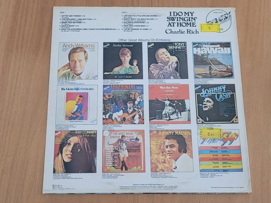 Vinyles: LP  Charlie Rich – D'occasion à Martigny par MZ-67 1
