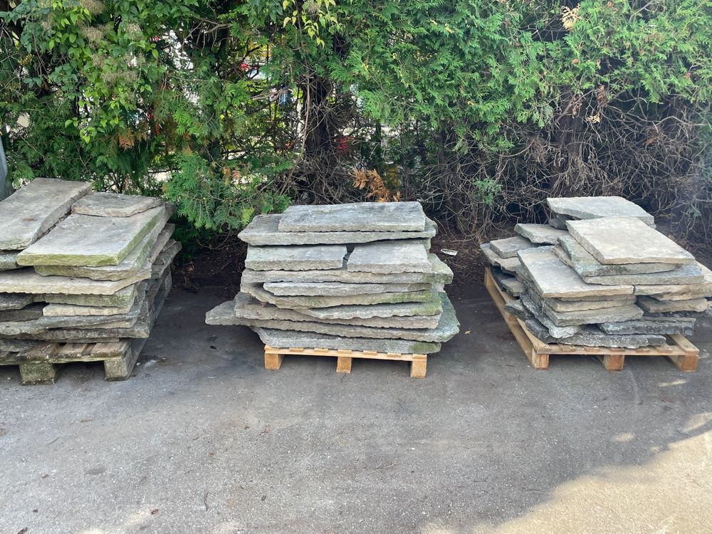Naturstein, Trittstein, Platten, Steinplatte, Garten, Grau Kaufen auf