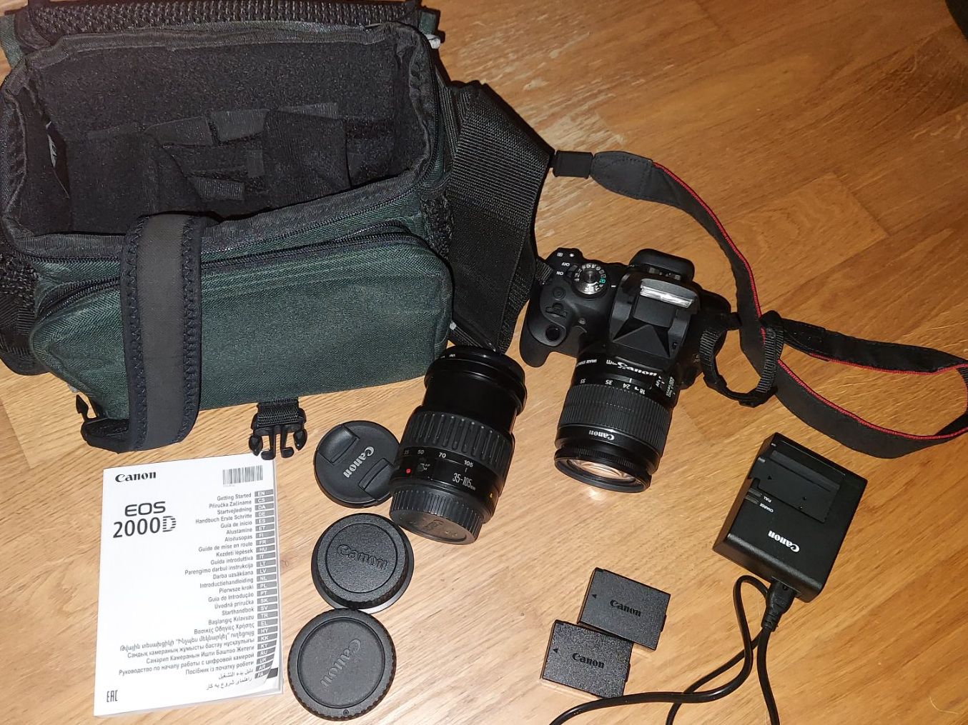 Canon Kamera: Canon Eos 2000D neuwertig mit 2 Objektive,Wlan, 24 megapixel – Neu (gemäss Beschreibung) aus Hohenrain von ML-DD 1