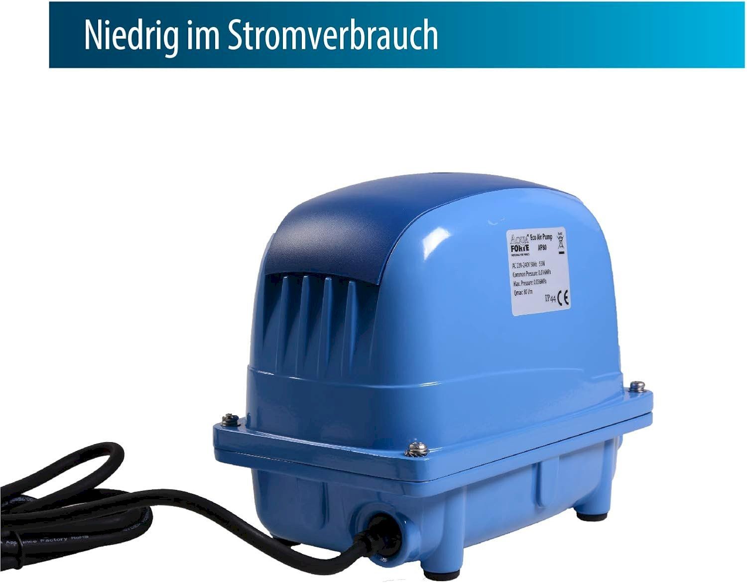Teiche & Zierbrunnen: AquaForte Luftpumpe AP-60 – Neu und originalverpackt aus Bottighofen von zaap 1