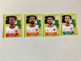 4 x Panini FIFA 2026, Jordan, JOR6, JOR11, JOR14, JOR17