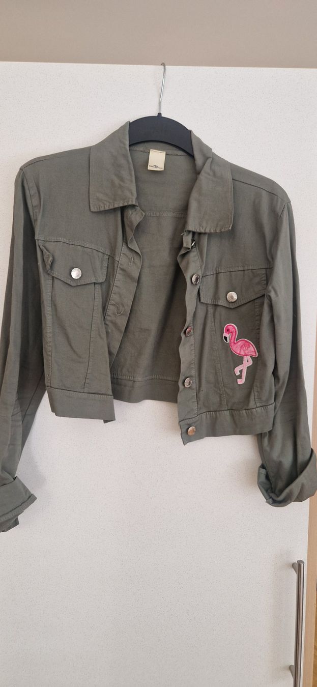 Giacche: Veste en jeans kaki courte taille M – Nuovo (secondo la descrizione) da Versoix venduto da aline_b