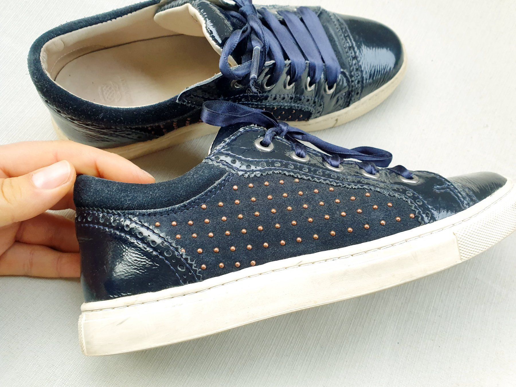 Navyboot Damenschuhe: NAVYBOOT SNEAKER SCHUHE BLAU ECHT LEDER 35 HALBSCHUH TOP – Gebraucht aus Elsau von the-colorful-side 3