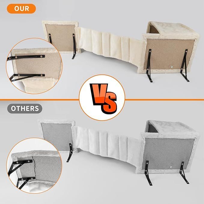 Tiragraffi: Katzen kletterwand Set,4-Teiliges  Katzenmöbel (Hellgrau) – Nuovo e nell'imballaggio originale da Oberentfelden venduto da Sch_md58 5
