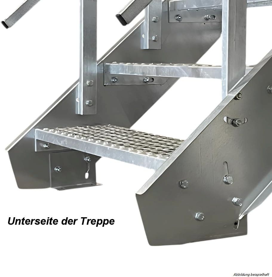 Sonstiges: Stahltreppe 12 Stufen B90cm H180-240cm – Neu und originalverpackt aus Bottighofen von zaap 3