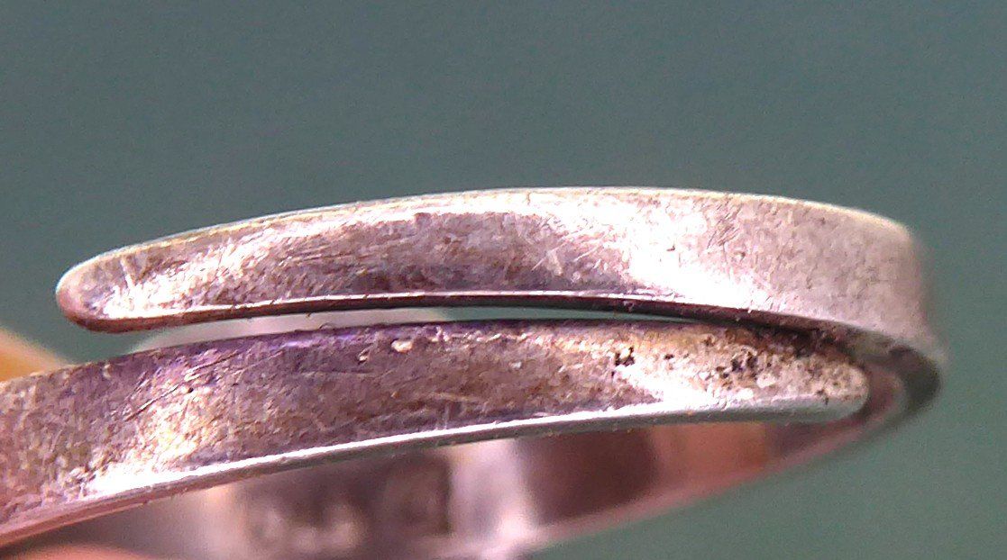 Anelli: Ring 925 Silber mit echtem Quarz Stein, – Usato da Muri AG venduto da silvermouse007 4