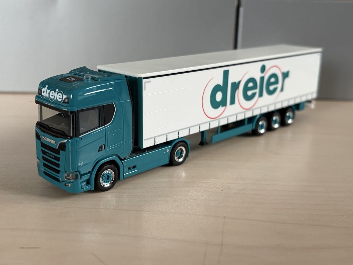 Herpa Modellini d'auto: Scania CS20 Dreier Suhr – Nuovo (secondo la descrizione) da Felben-Wellhausen venduto da Mobil01