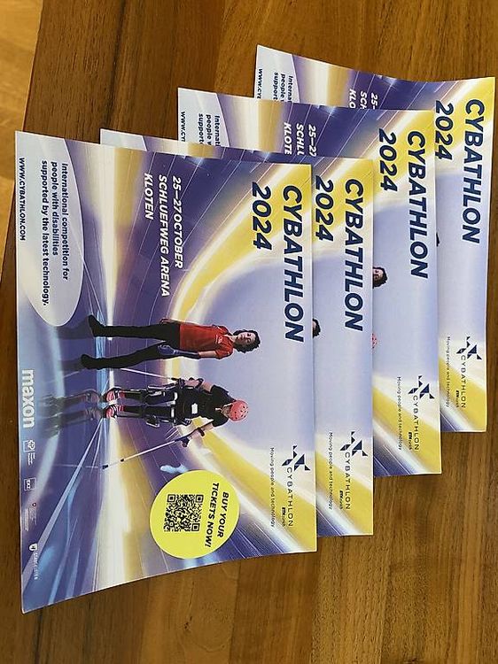 4 Tickets für den Cybathlon 2024 in Kloten Acheter sur Ricardo