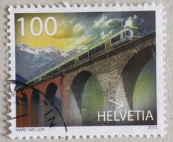 2372) 1452, Abart Blauer Punkt über VE von Helvetia