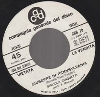 7 " CINQUETTI GIGLIOLA / RICCARDO DEL TURCO GIUSEPPE IN PENN