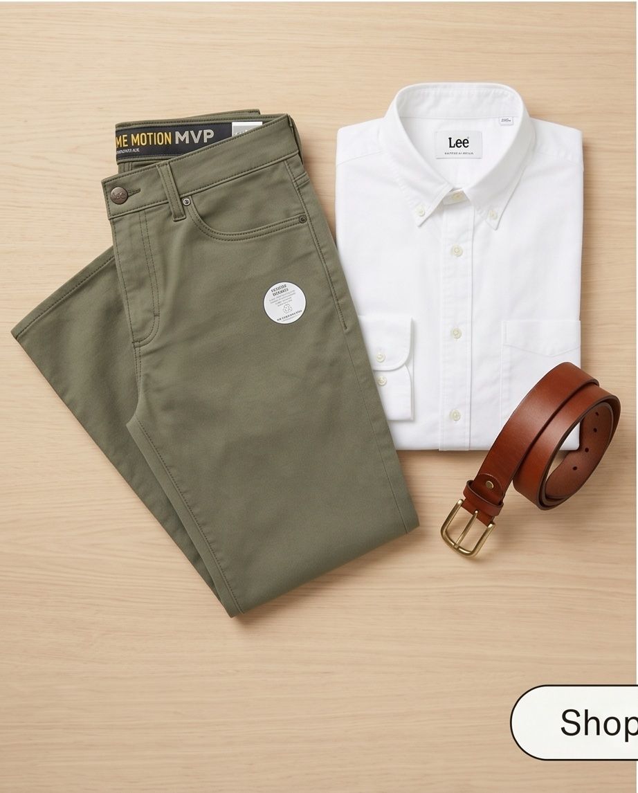 Lee Hosen: Pantalon Lee vert olive - neuf - 30/34 – Neu und originalverpackt aus Vuisternens-Romont von gol_xp6p