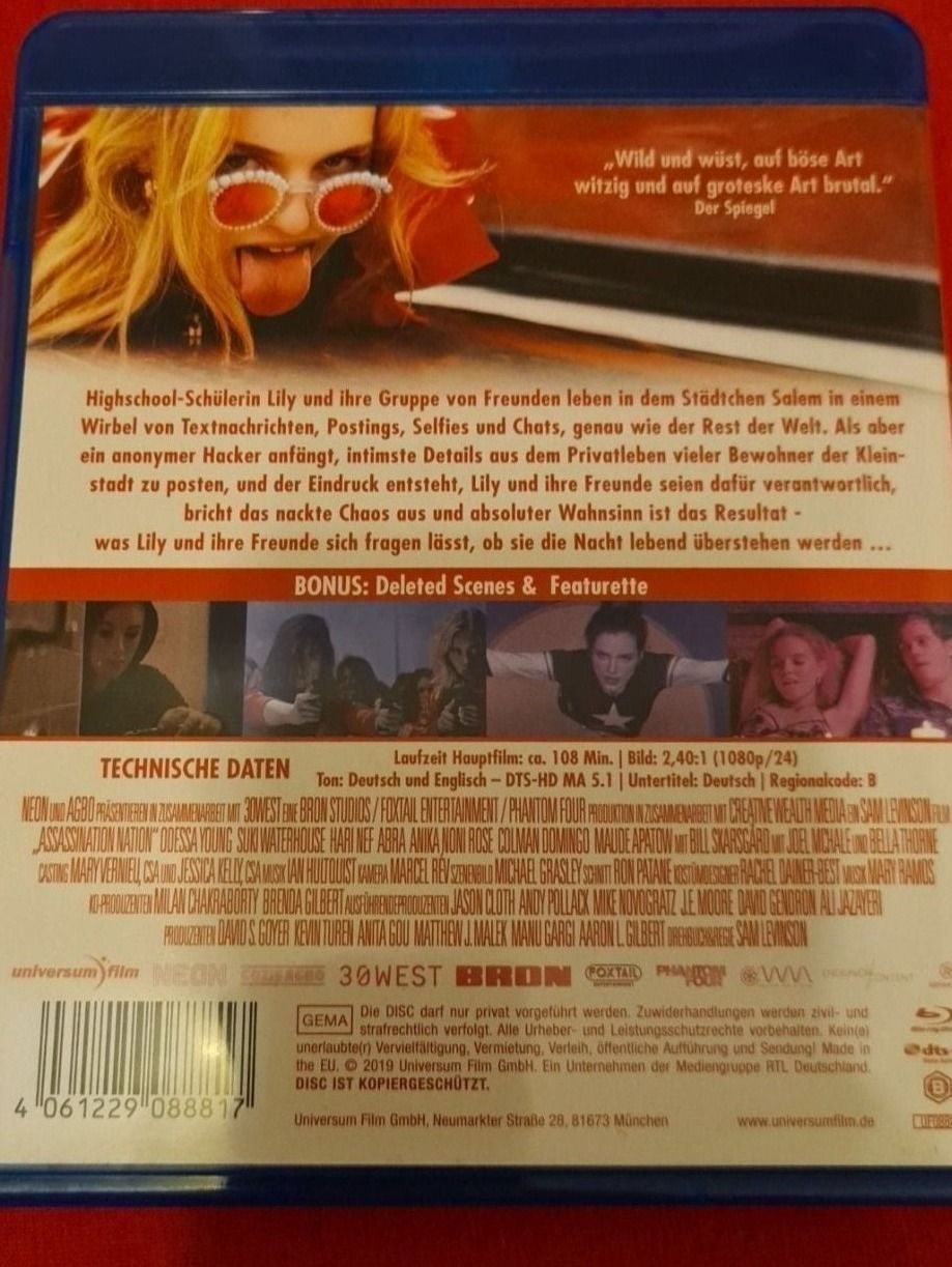 Tutti i DVDs: Assassination Nation UNCUT! – Nuovo (secondo la descrizione) da Oberkirch LU venduto da ThE_CoLLecTor666 1