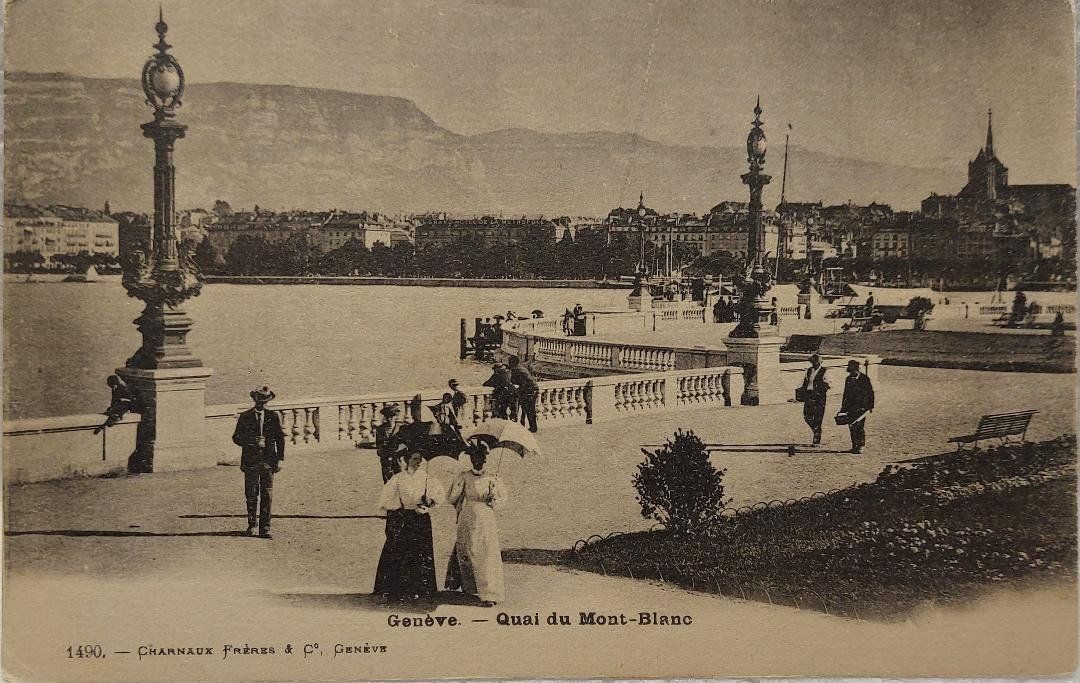 Cartoline postali: GENÈVE  -  Quai du Mont-Blanc – Usato da Delémont venduto da Domdom1