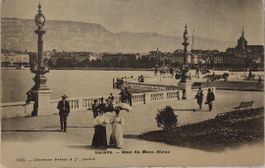 GENÈVE  -  Quai du Mont-Blanc