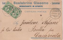 AK - Locarno, Scalabrino Giacomo, negoziante in stoffe 1899