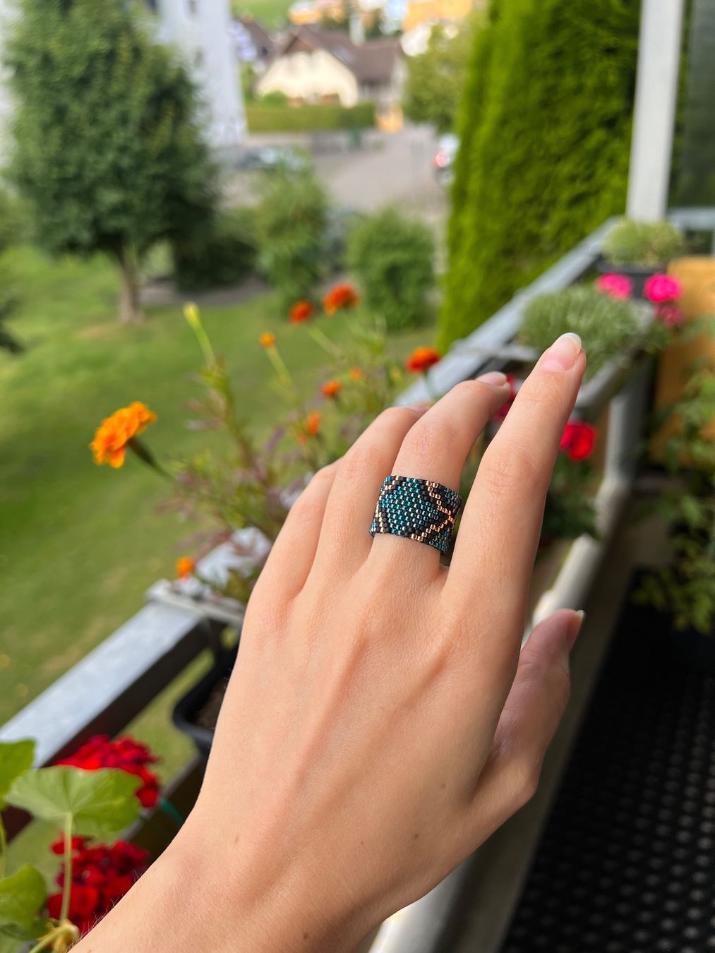 Anelli: Ring Python 2 / Handmade / Handarbeit / Perlen Toho (neu) – Nuovo e nell'imballaggio originale da Stein AG venduto da Anastasia_Asya 3