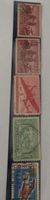 Lot de 5 timbres divers usa canada