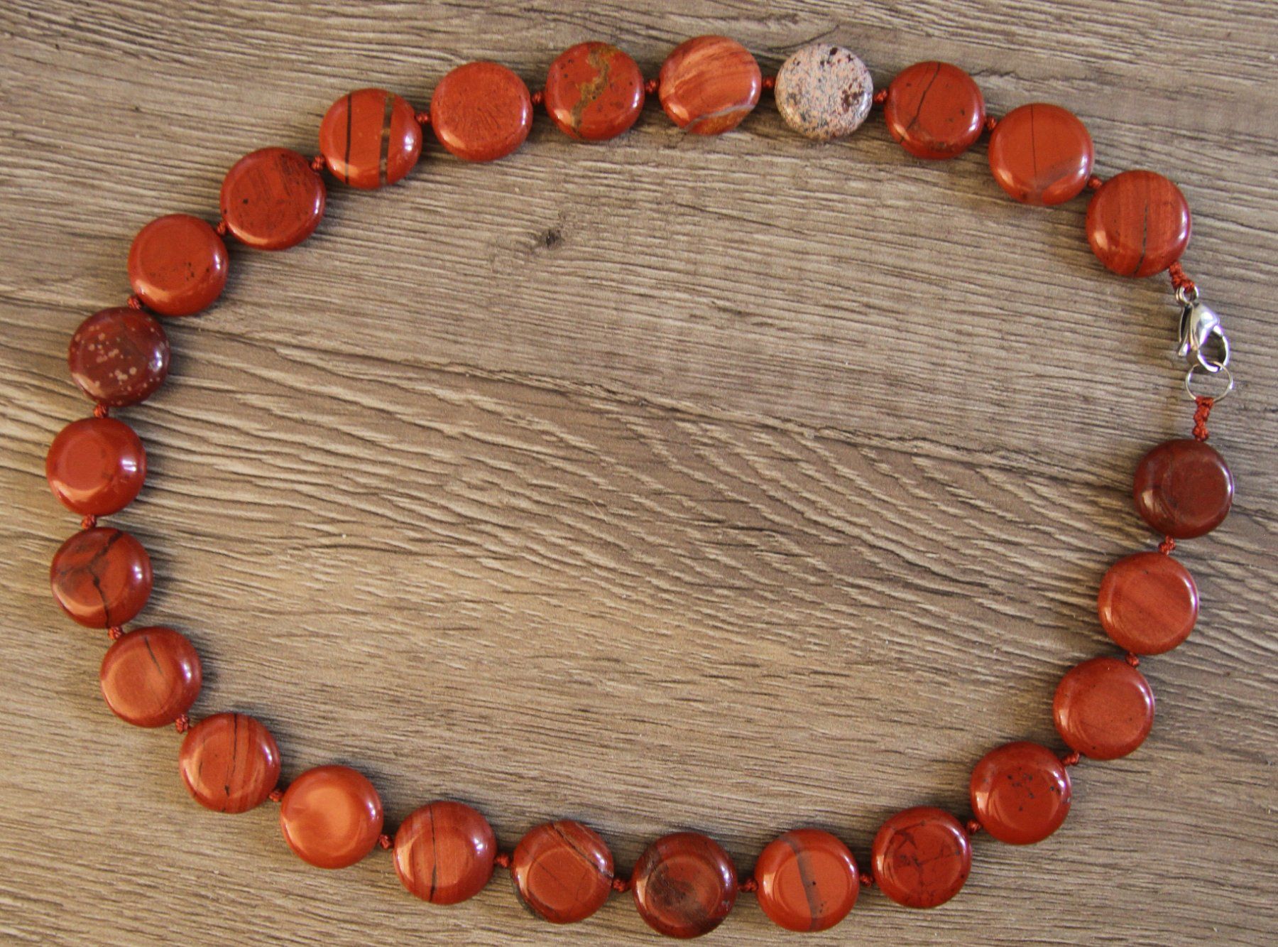 Catenine: NEU: Jaspis Collier Halskette Kette Schmuck – Nuovo (secondo la descrizione) da Matten b. Interl venduto da EdelsteineInterlaken 2