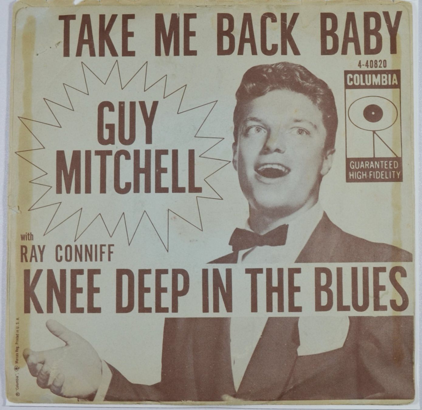 Dischi in vinile: Single: GUY MITCHELL - Knee Deep In The Blues (Rockabilly) – Usato da Frenkendorf venduto da Yard-Sale-2000