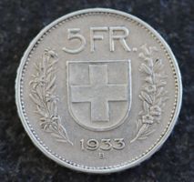 5 CHF 1933