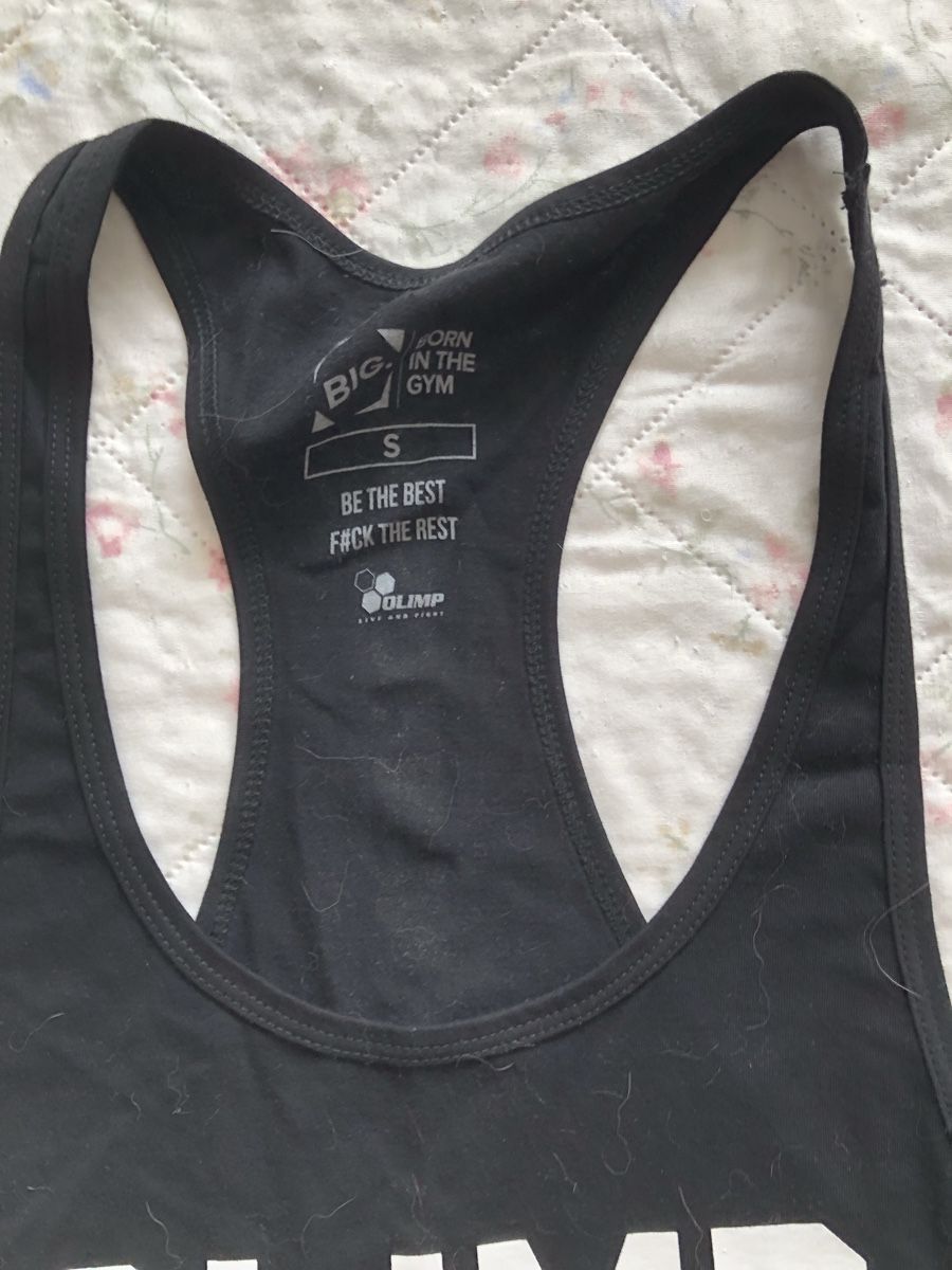 T-shirt: Schwarzes Tank Top von Olimp Grösse S – Usato da Hochdorf venduto da giu_cd2h 1