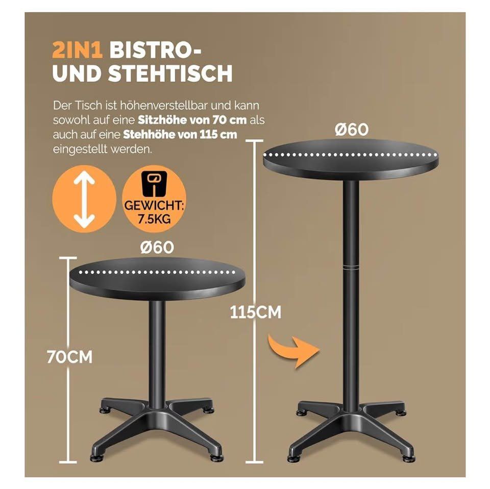 Tables: Bartisch 70 cm und 115 cm – D'occasion à Solothurn par sl_27 5
