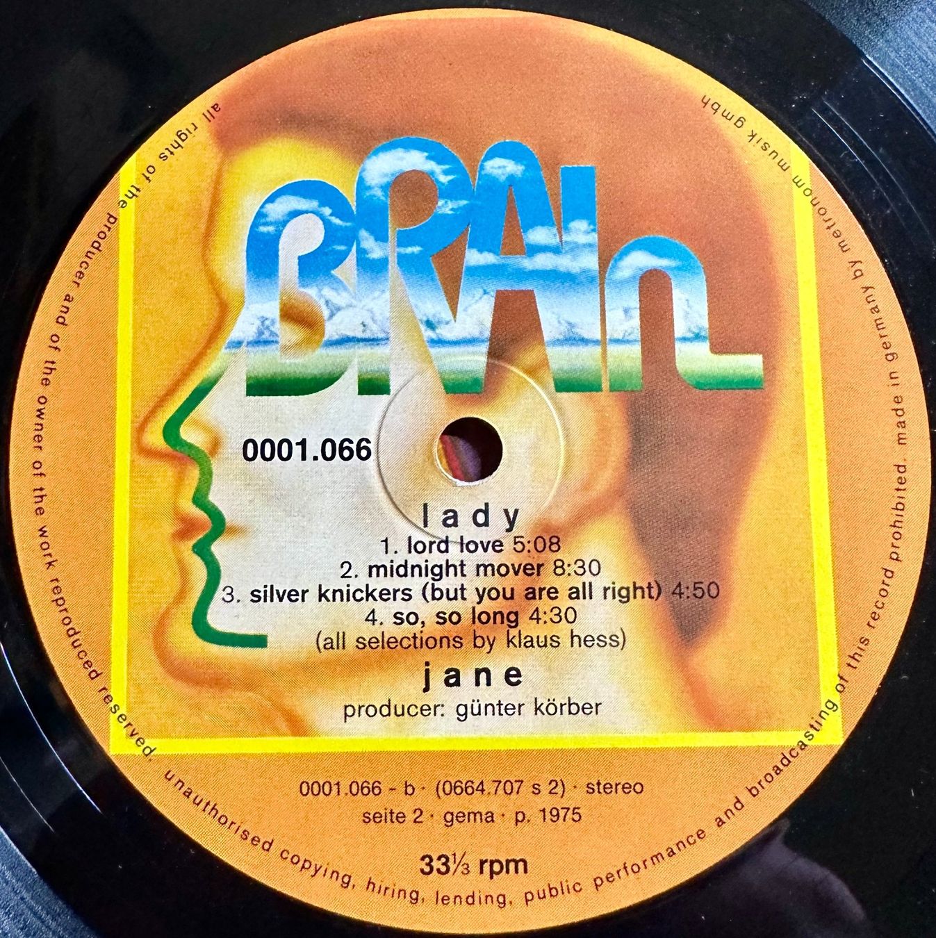 Dischi in vinile: Jane - Lady // LP: VG+; Sleeve: VG – Usato da Zürich venduto da saltbee 4