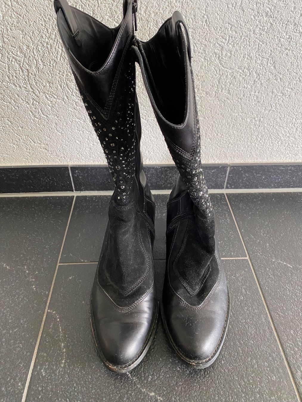 Högl Damenschuhe: Cowboystiefel mit Swarovski Steinen – Gebraucht aus Lützelflüh-Goldb von flu_q9tg 1