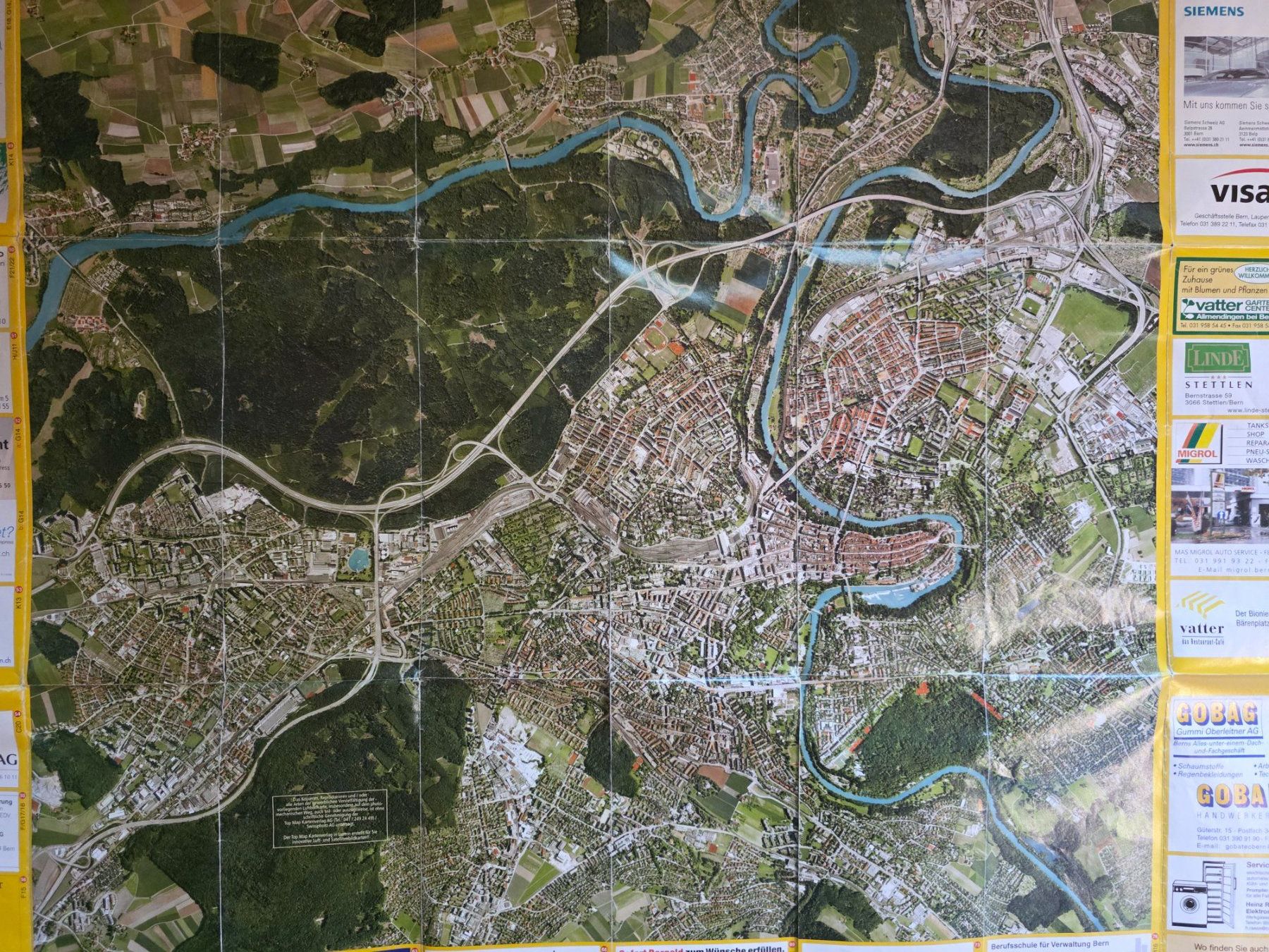 Cartine & Atlanti: alter Stadtplan Karte Stadt Bern – Usato da Walterswil BE venduto da Lonitti 4