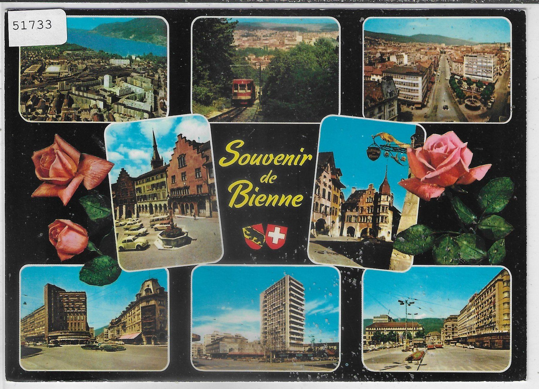 Cartoline postali: Biel-Bienne - Multiview – Usato da Ettingen venduto da Kartenplanet