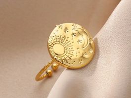 Ring Sonne Mond und Sterne ( one Size), Nr 91