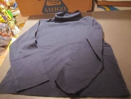 Rollkragenpullover Gr. 134/140,  dunkelblau