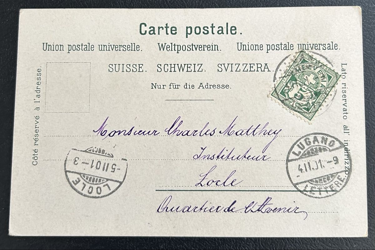Ansichtskarten: Ricordo di Lugano – Gebraucht aus Horw von Tellbub 1