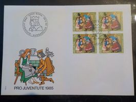 1985,FDC,ProJuv, Viererbl.Nr.J294,ET-St.