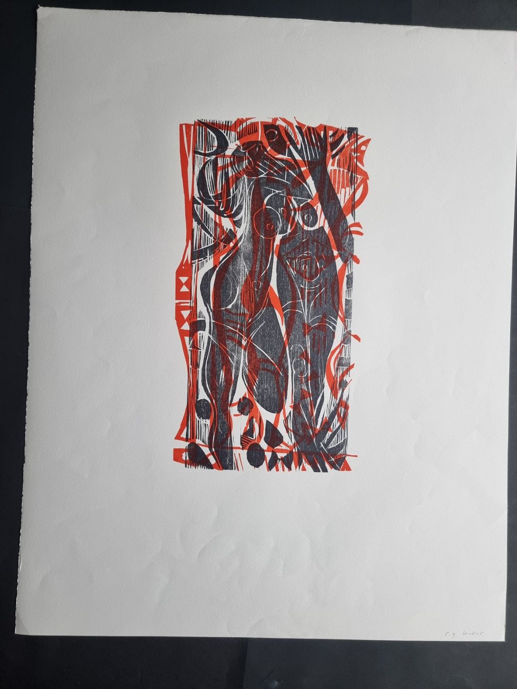 Xilografie: CURT GEORG BECKER HOLZSCHNITT SIGNIERT – Usato da Gersau venduto da grafik-kunst 1