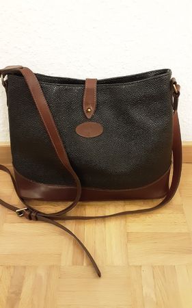 Mulberry sac à bandoulière, cuir, noir, marron,très bon état