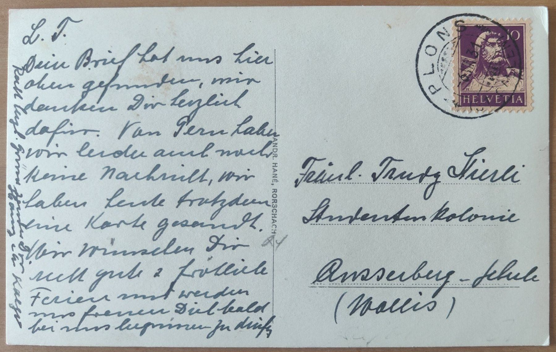 Cartoline postali: Kurhaus Alpenblick Mels um 1930 – Usato da St. Erhard venduto da Chaeferli6 1