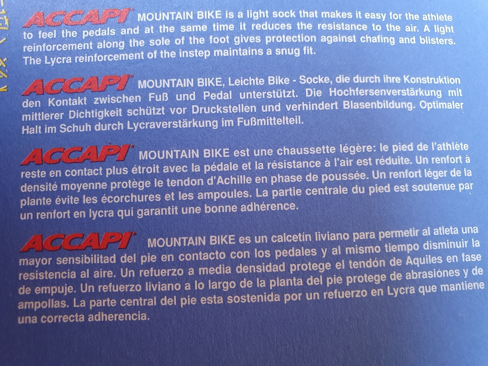 Calze: Chaussettes VTT neuves ACCAPI 37-39 – Nuovo e nell'imballaggio originale da Botyre (Ayent) venduto da Viperine 2